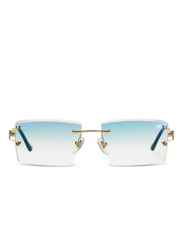 Vintage Frames Company Icon リムレス サングラス | ゴールドトーン