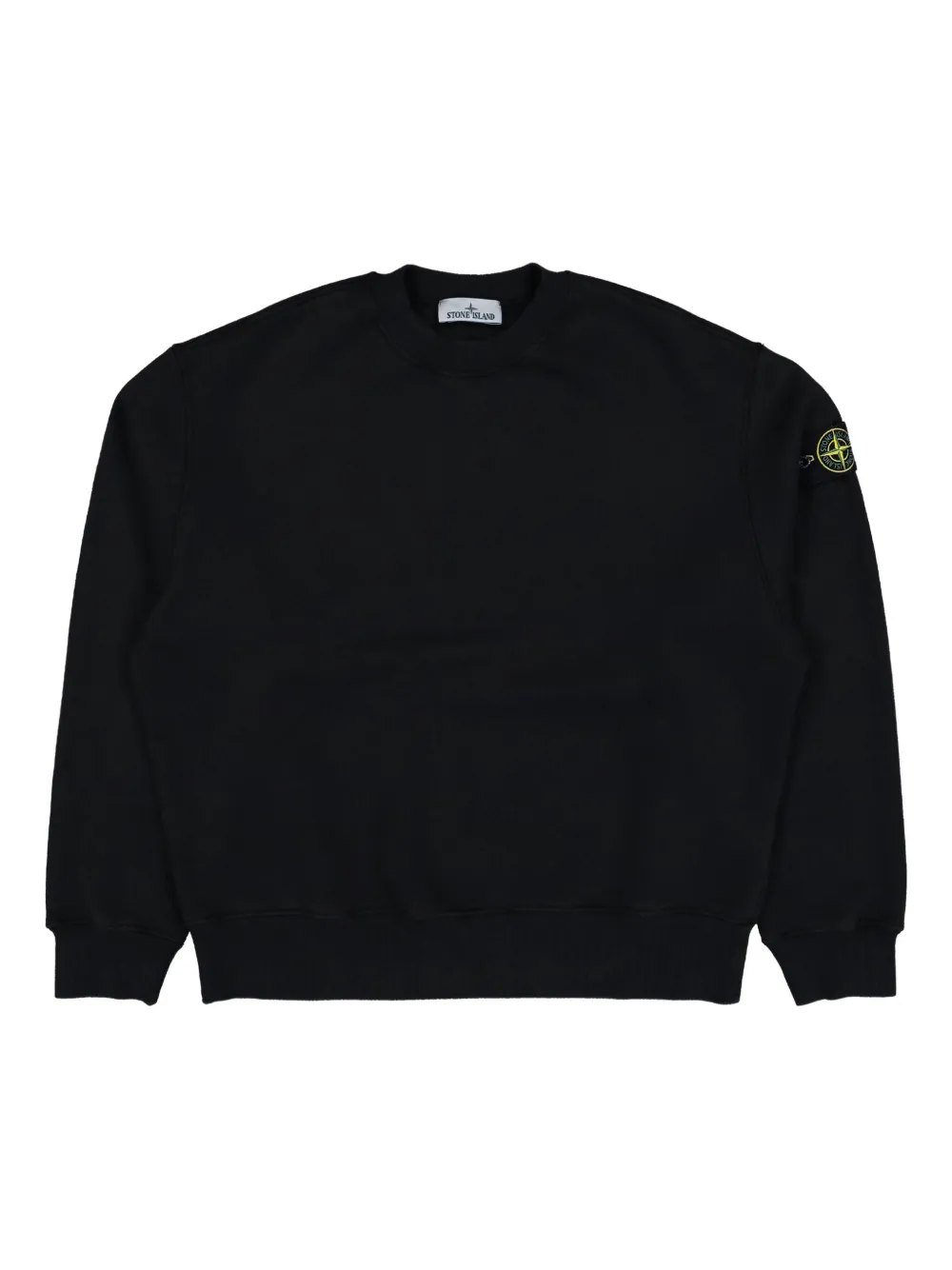 Stone Island Compass-badge crew-neck sweatshirt - ブラック Stone Island Compass-badge crew-neck sweatshirt - ブラック
