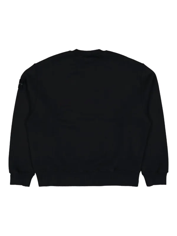 Stone Island コンパスバッジ スウェットシャツ | ブラック | FARFETCH JP