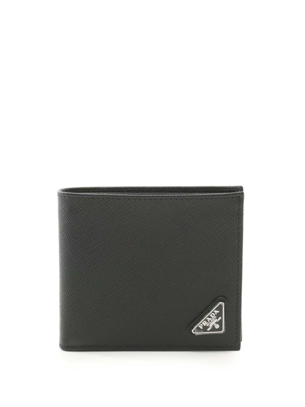Prada Pre-Owned 2013-2025 Saffiano Bifold Wallet small wallets | Black | Image 1
