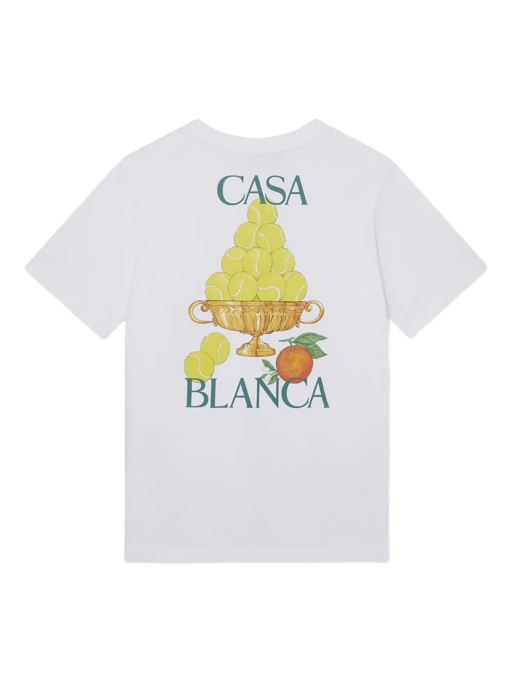 Casablanca Le Thriomphe De Tennis graphic-print T-shirt - Wit