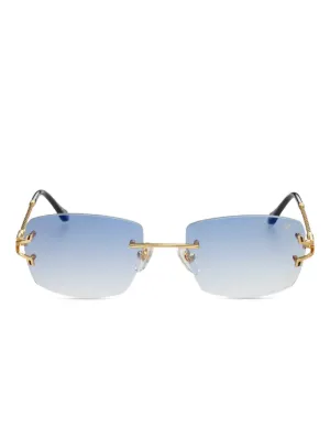 Vintage Frames Company Icon リムレス サングラス | ゴールドトーン