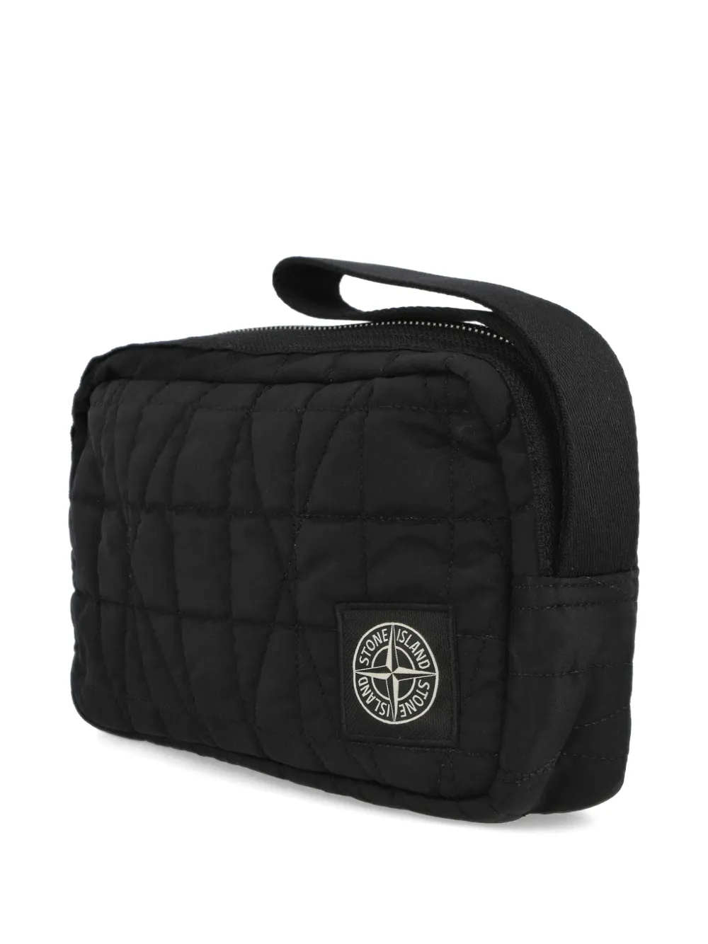 Stone Island quilted zip-fastening pouch - Zwart