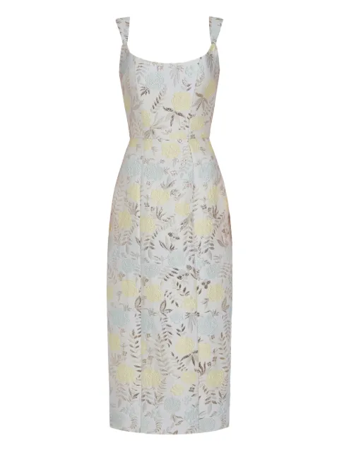 Markarian Numa Ivory brocade corset dress