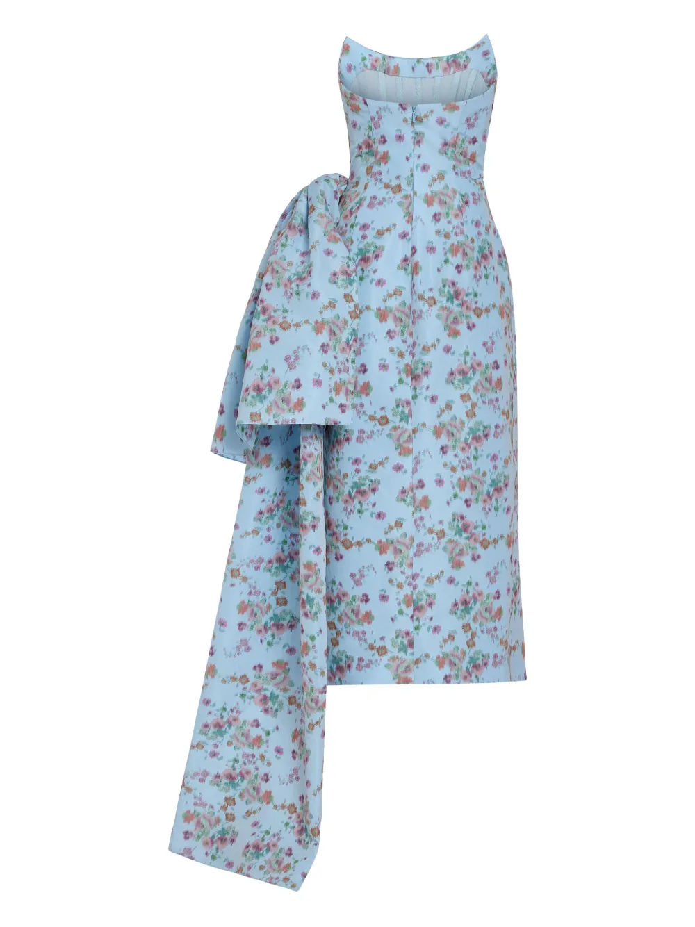 Markarian Aria strapless jurk met bloemenprint - Blauw