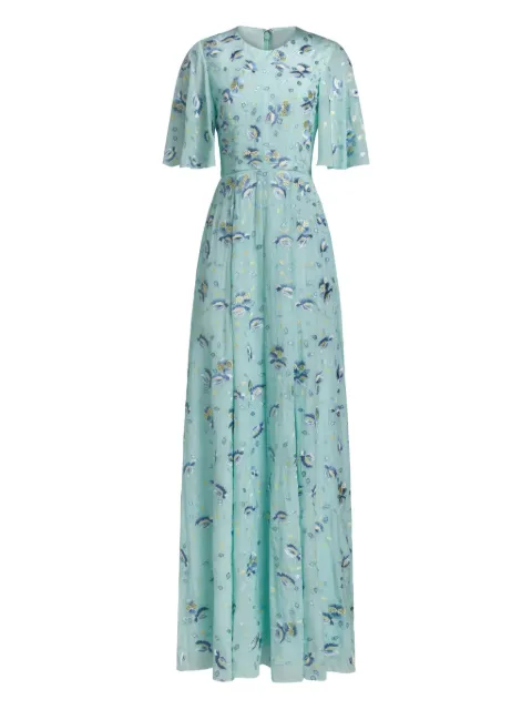 Markarian Charlotte Pansy flutter sleeve dresse