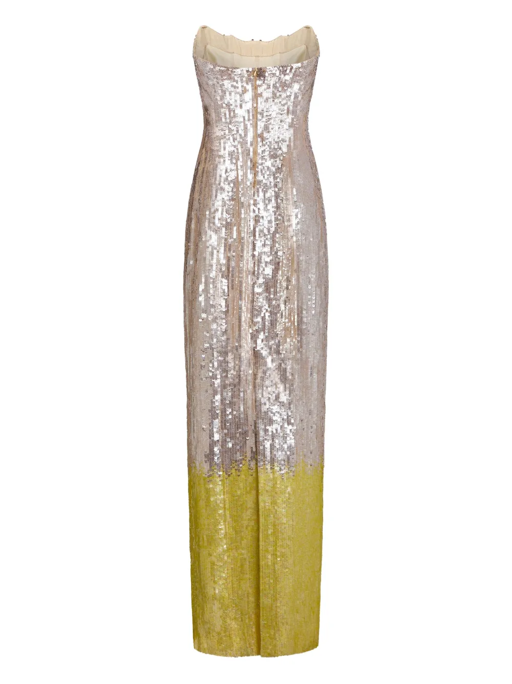 Markarian Esperanza strapless jurk met pailletten - Zilver