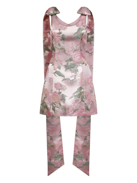 Markarian  Gita mini brocade tie dress