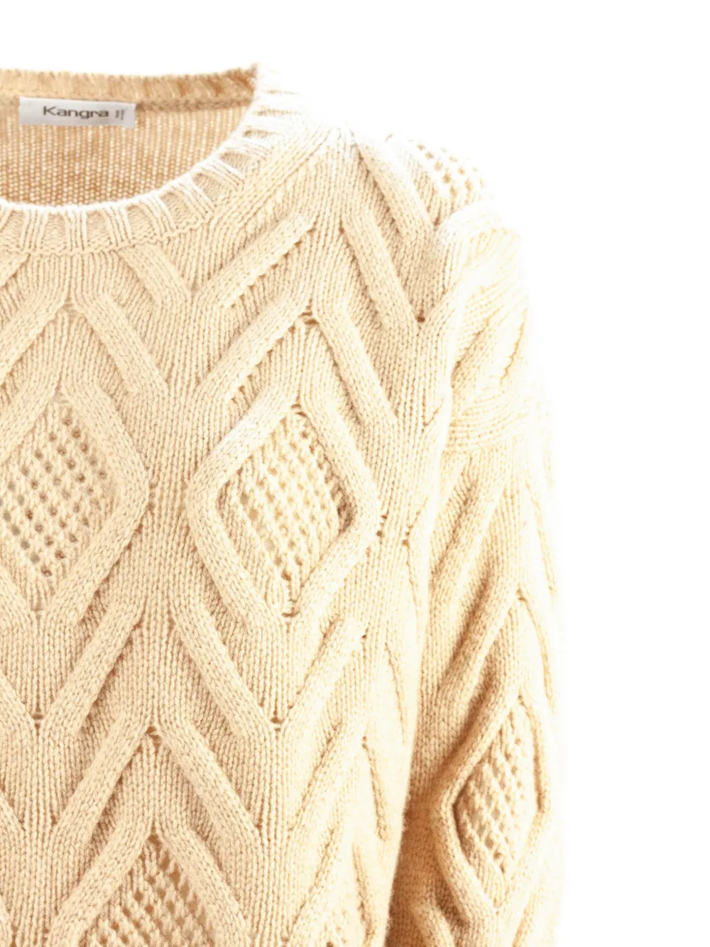 Kangra Cashmere Diamond-pattern Sweater In Multi