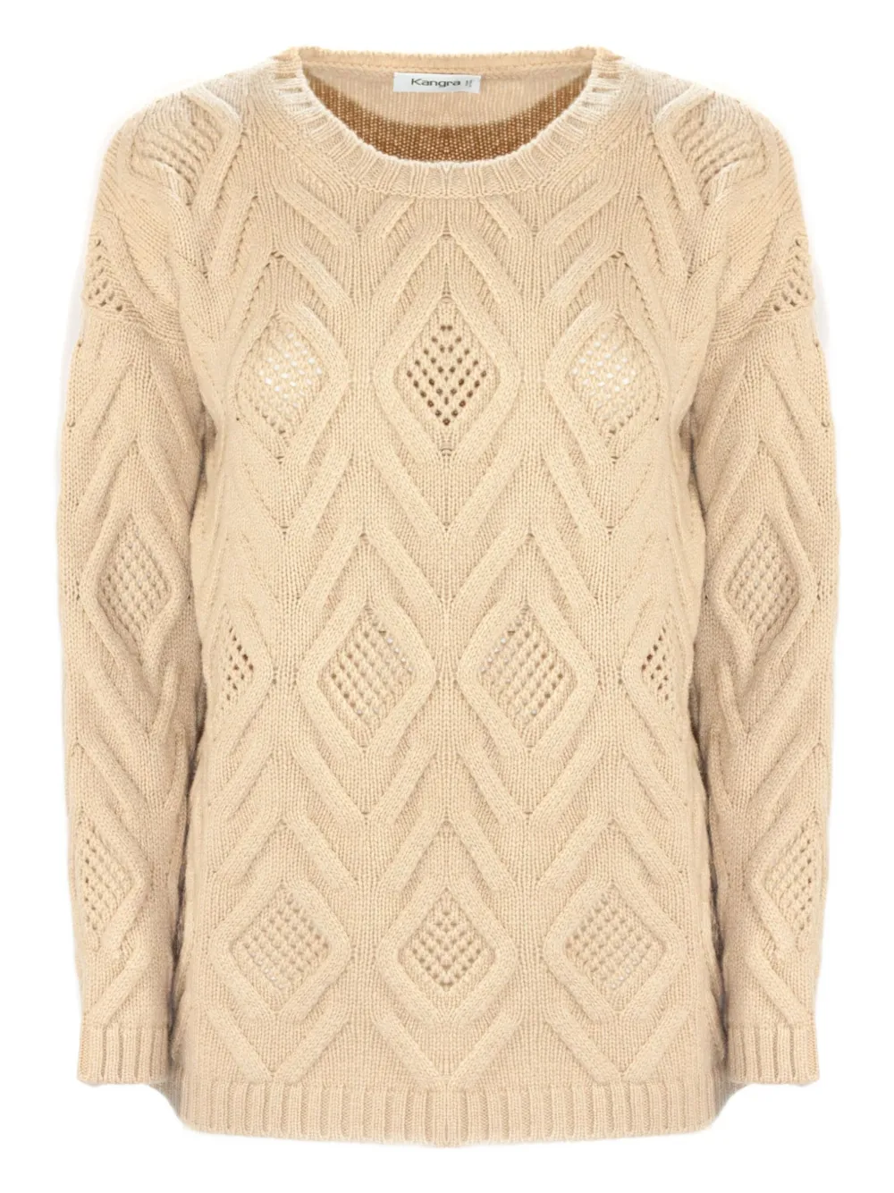 Kangra Cashmere Diamond-pattern Sweater In Multi