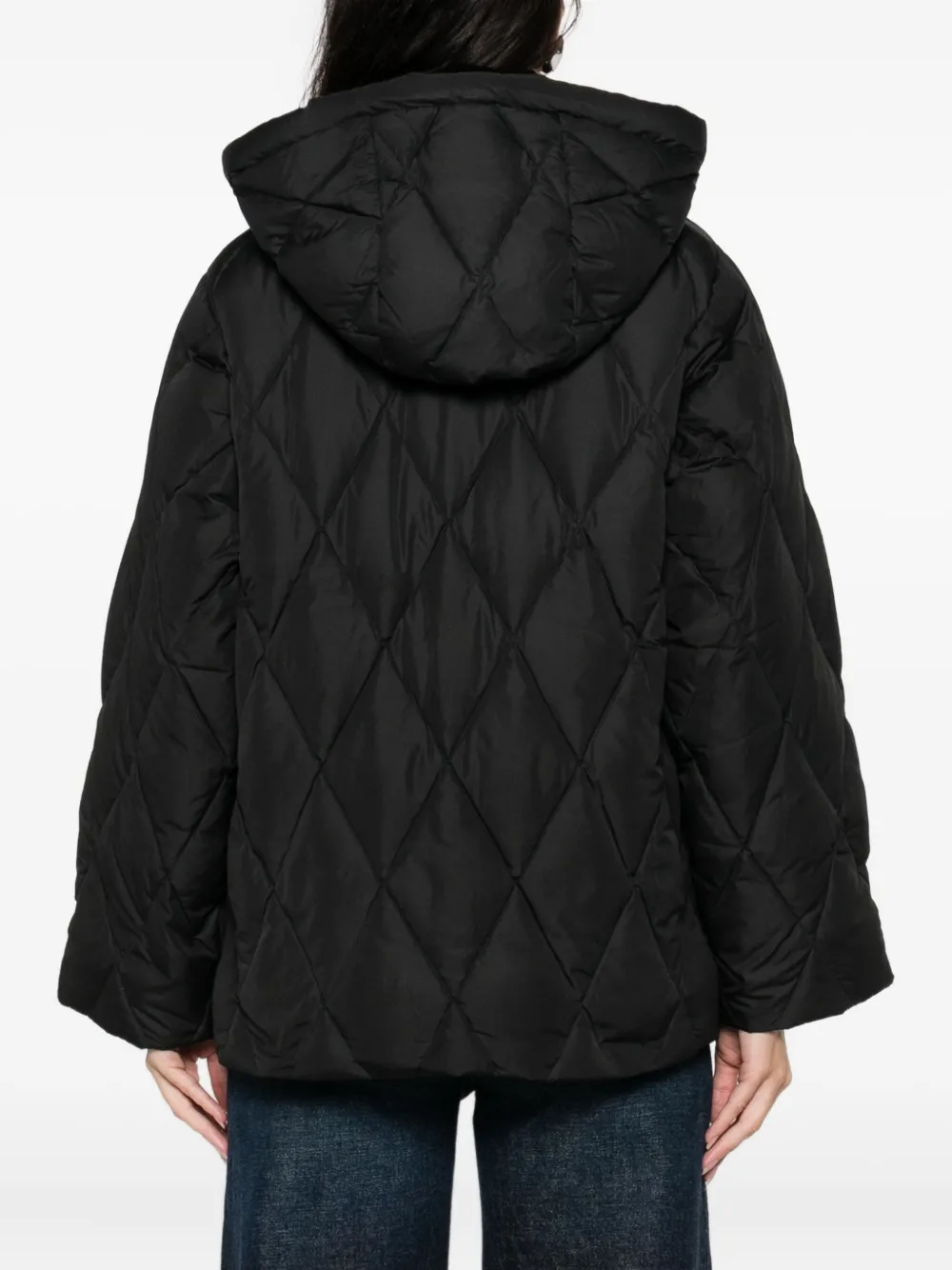 Barbour Yasmin Hooded Puffer Jacket In Black