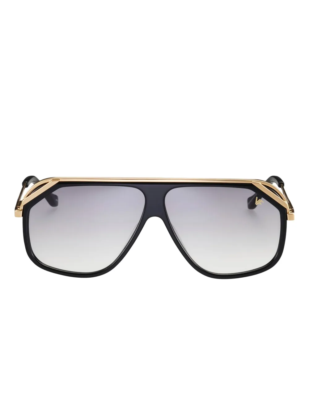 Vintage Frames Company Eastwood Geometric Frame Sunglasses In Black