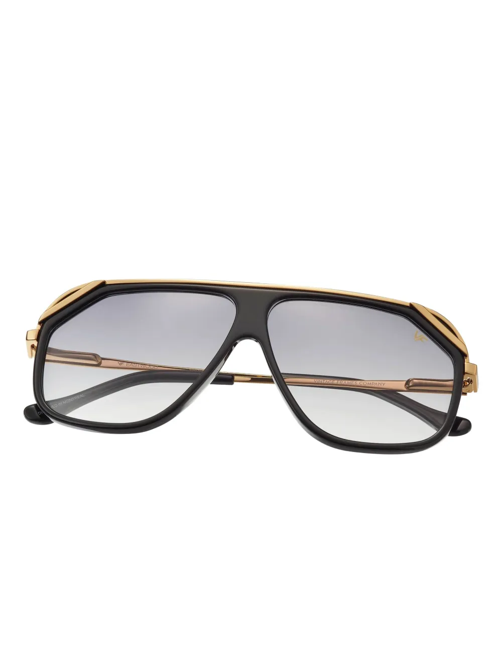 Vintage Frames Company Eastwood Geometric Frame Sunglasses In Black