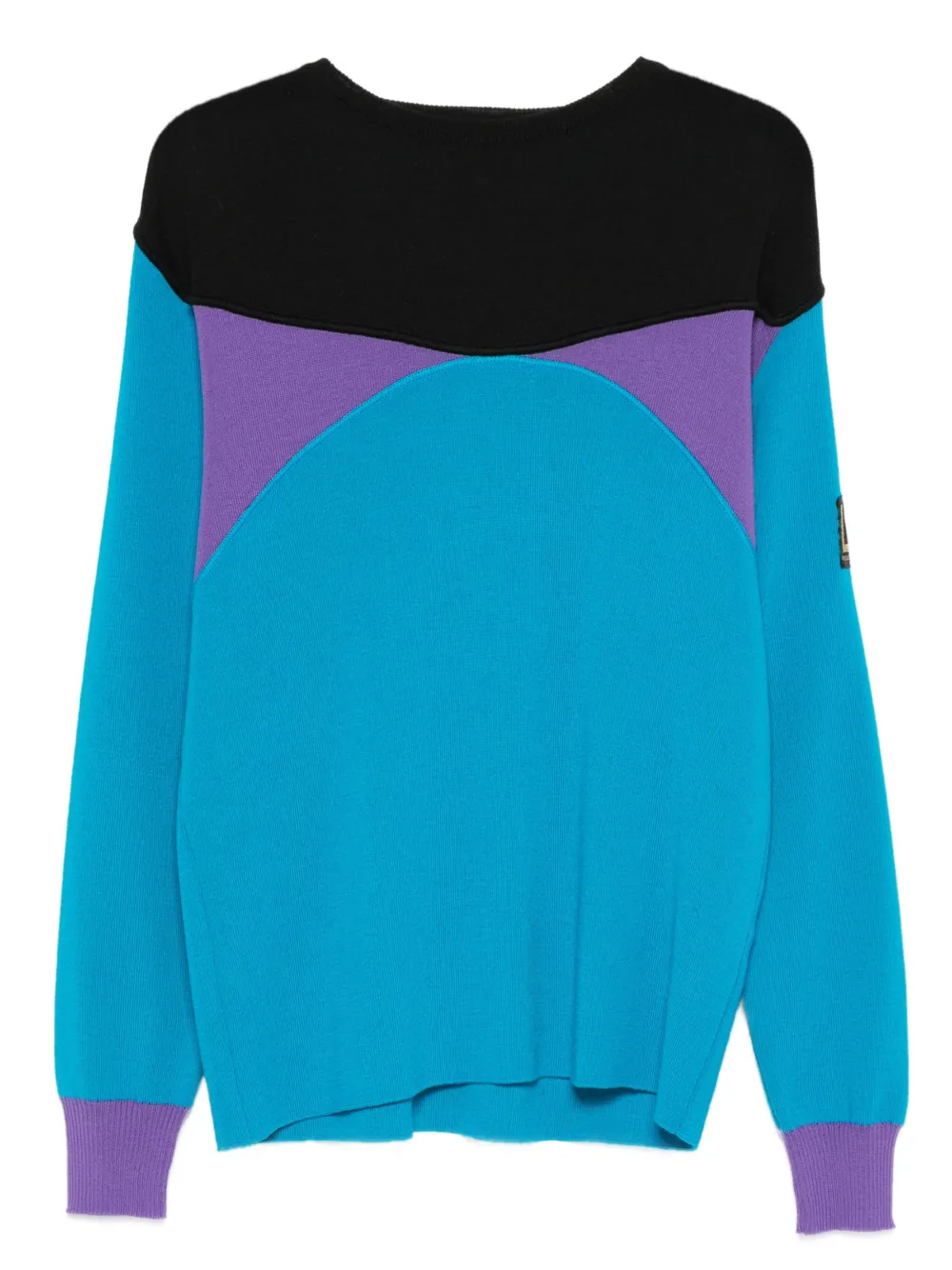 Versace Pre-Owned 2000s colour-block-design sweater | Blue | Image 1