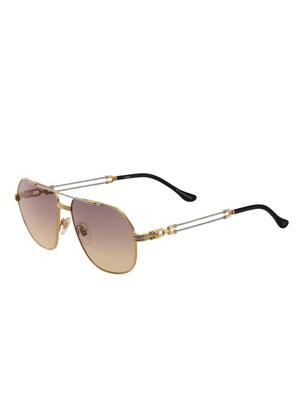 Vintage Frames Company rope detail sunglasses - Goud
