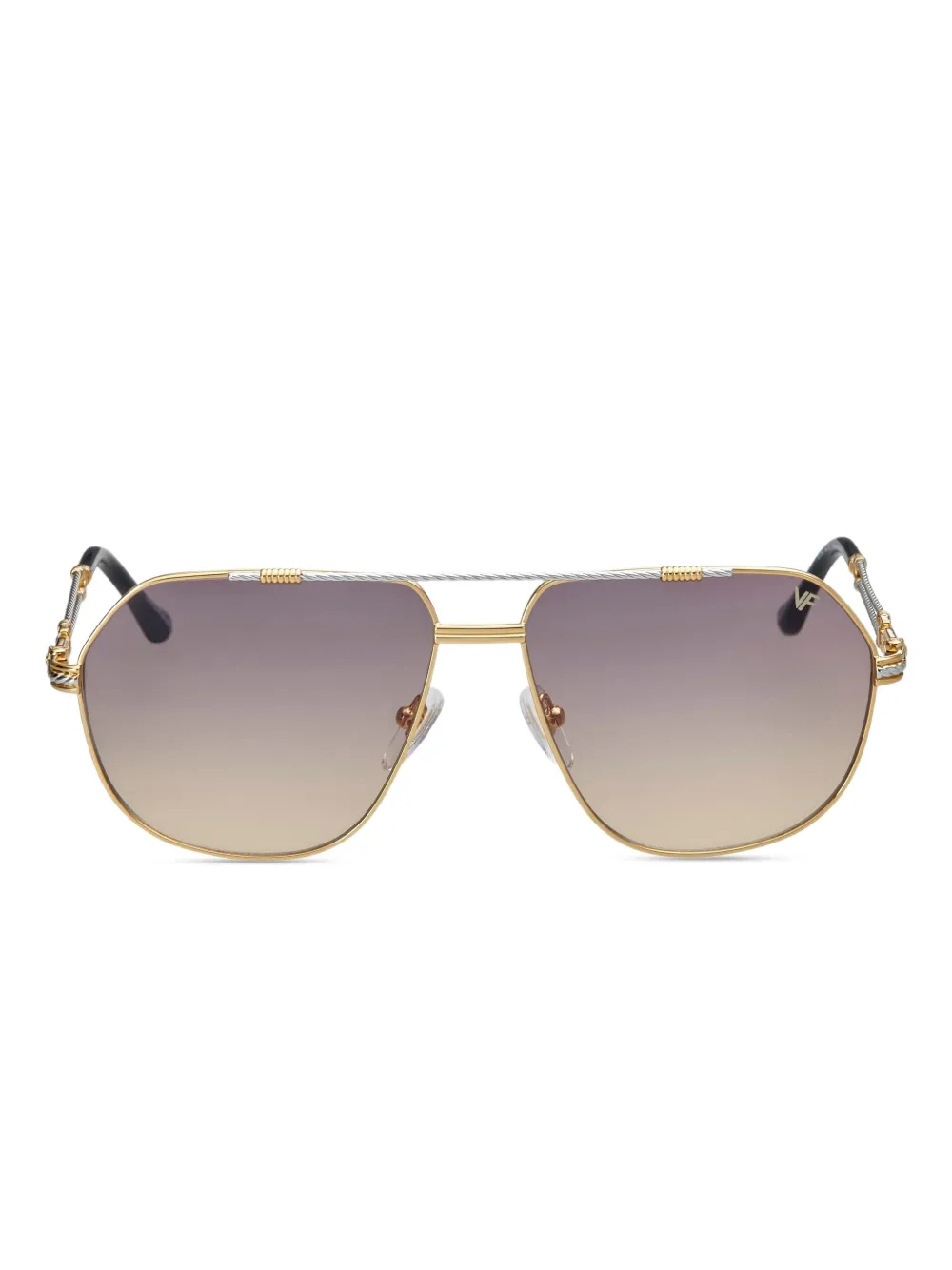Vintage Frames Company Rope Edition pilot-frame sunglasses | Gold | Image 1