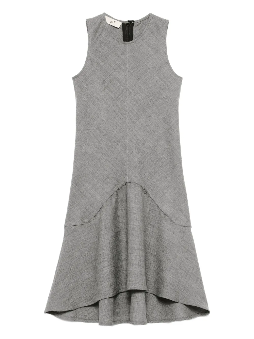 BITE Studios sleeveless asymmetrical mini dress | Grey | Image 1