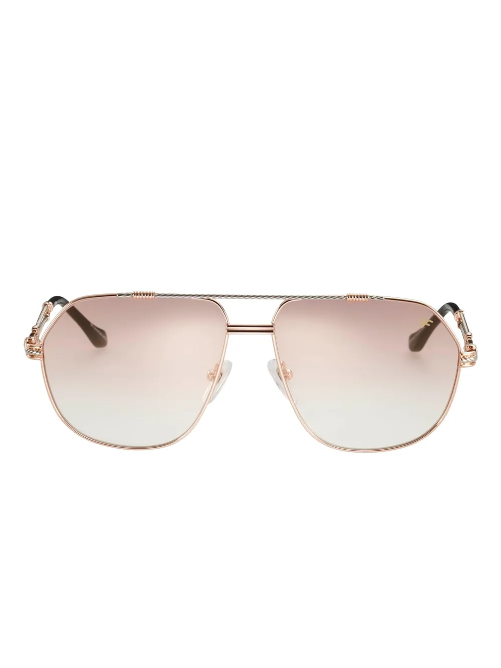 Vintage Frames Company Double Rope Geometric Sunglasses In Pink