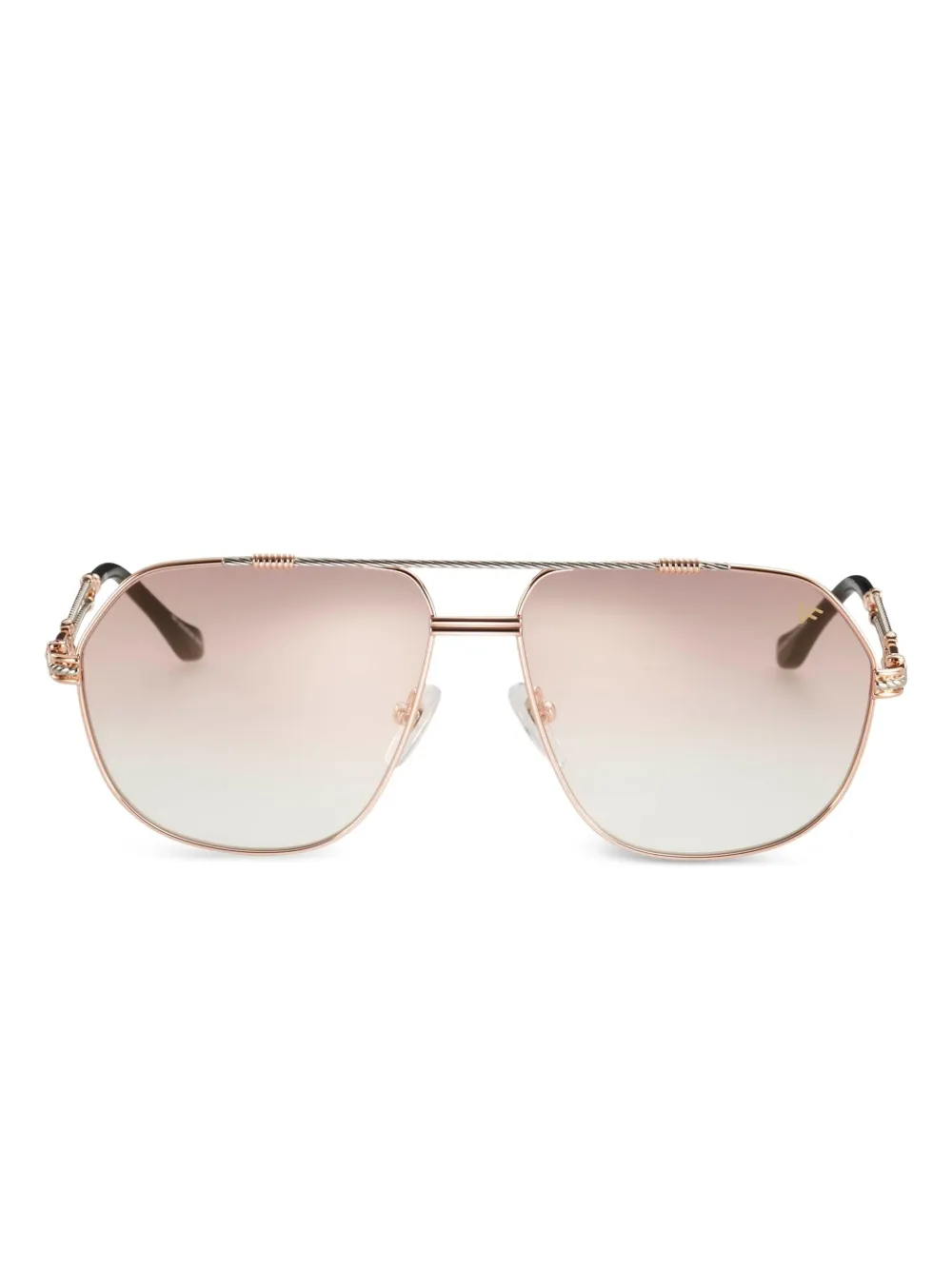 Vintage Frames Company Double Rope pilot-frame sunglasses | Pink | Image 1