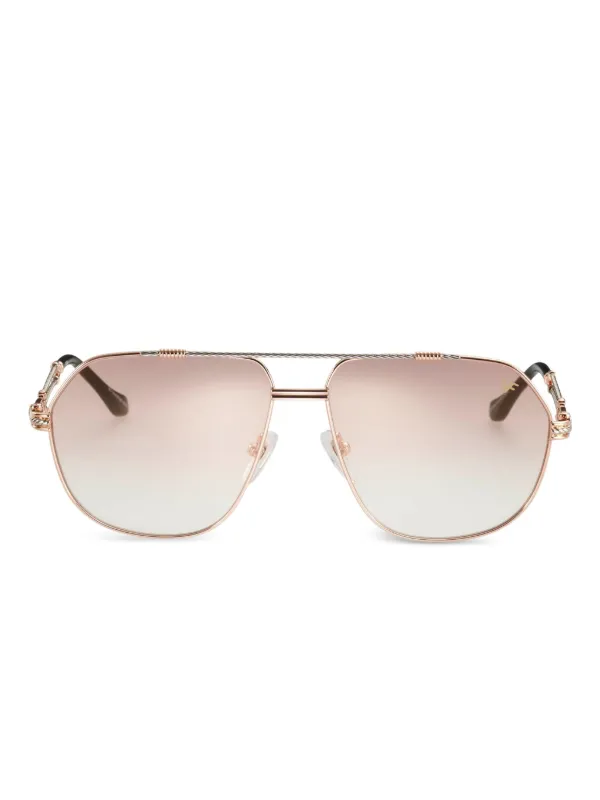 Vintage Frames Company ジオメトリック サングラス | ピンク 