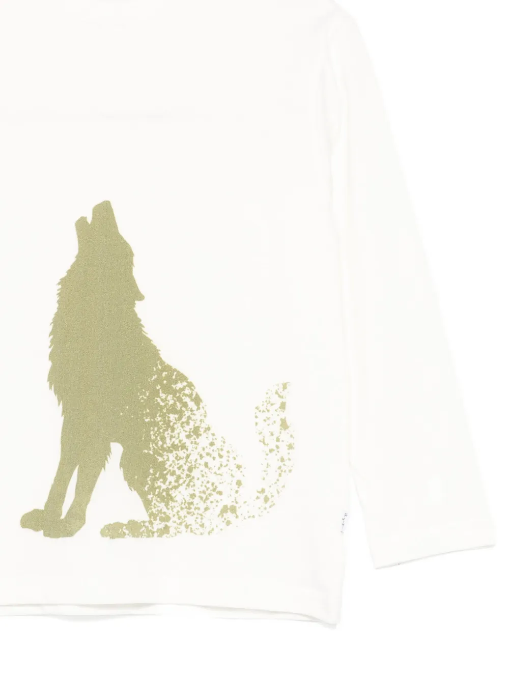 Il Gufo T-shirt met lange mouwen en grafische print Wit