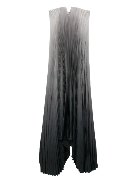 L'IDÉE Black Tie pleated ombré gown