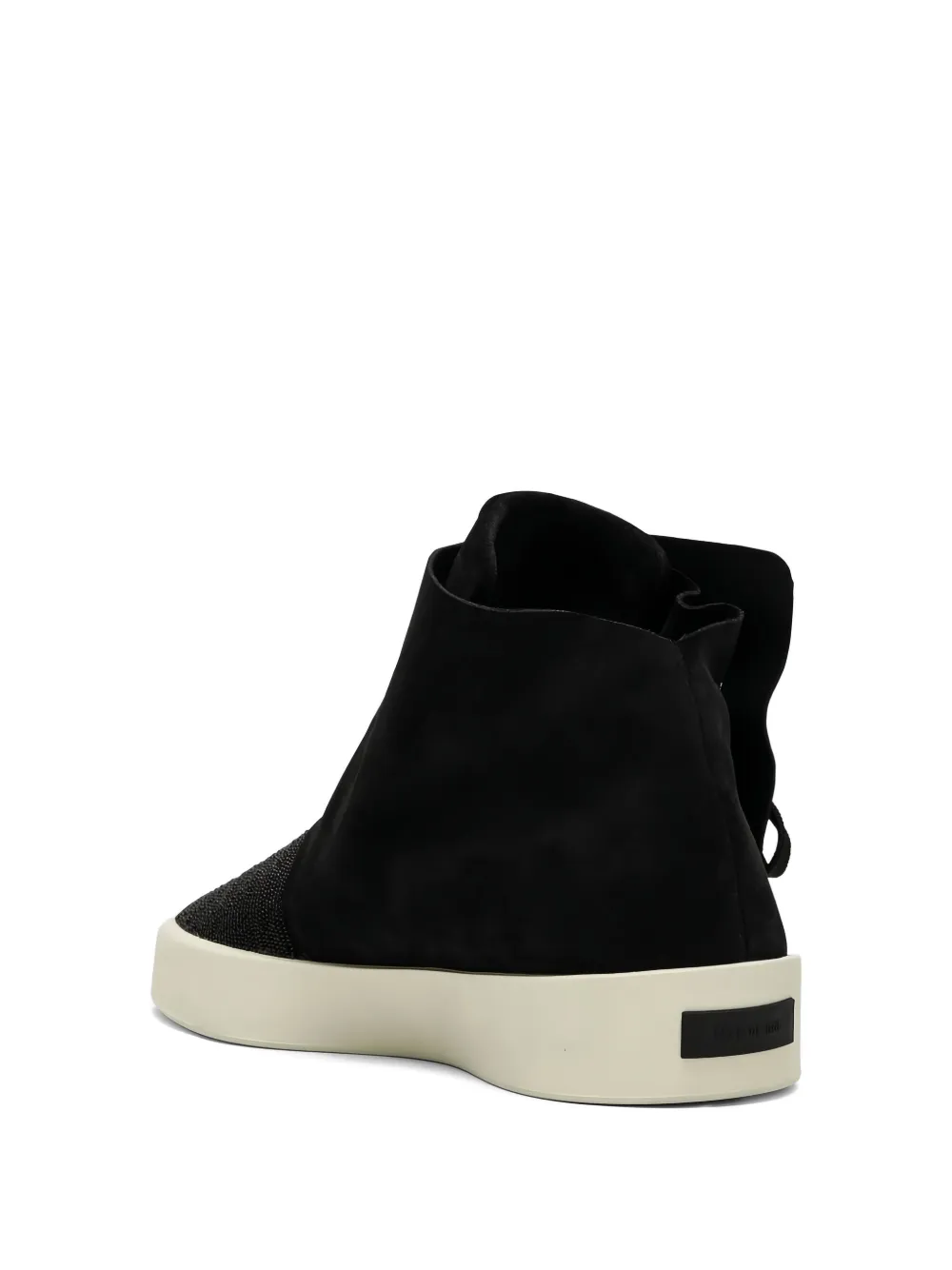Fear Of God Bead-detail Lace-up Sneakers In Black