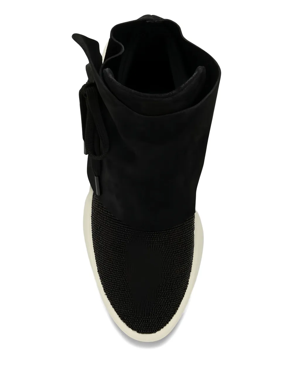 Fear Of God Bead-detail Lace-up Sneakers In Black