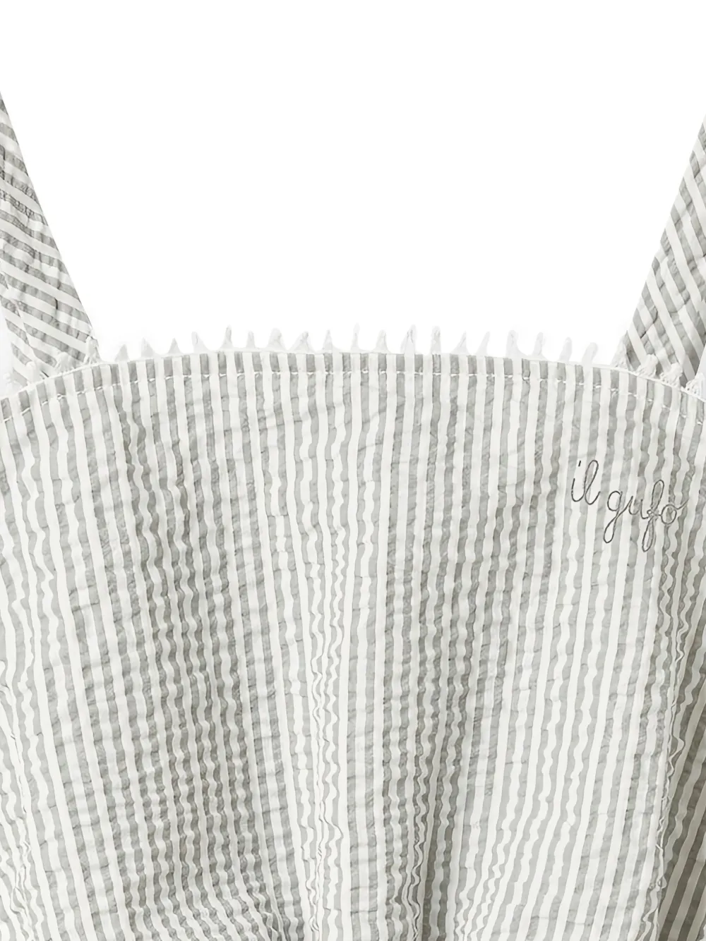 Il Gufo Gestreepte top en shorts Beige