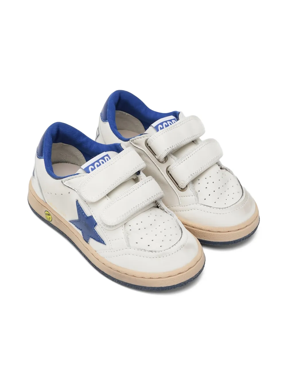 Golden Goose Kids Sneakers Ballstar con applicazione - Bianco