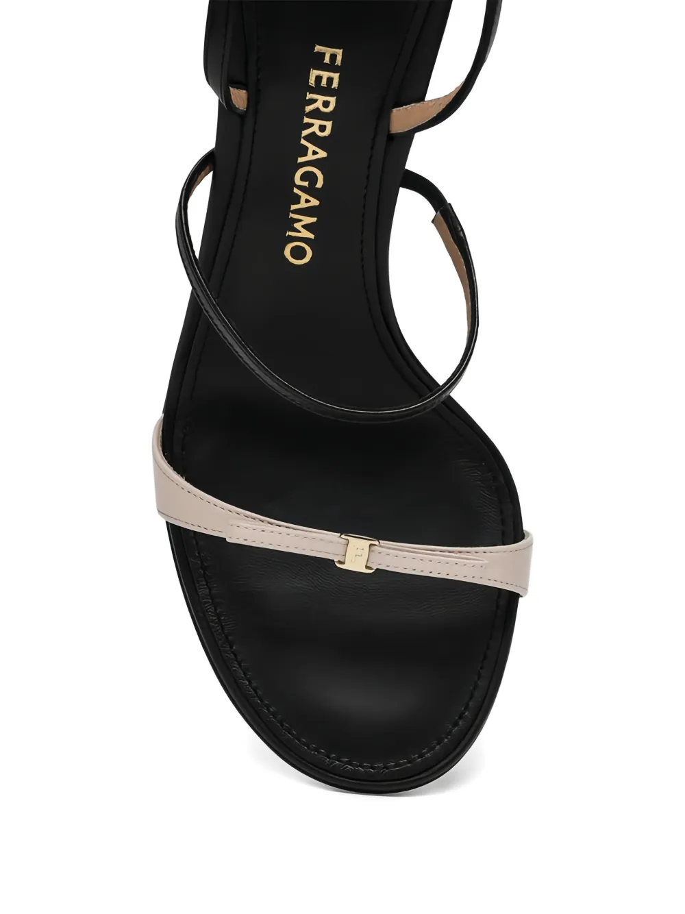 Ferragamo 95 mm Ariel sandalen met strikdetail Zwart