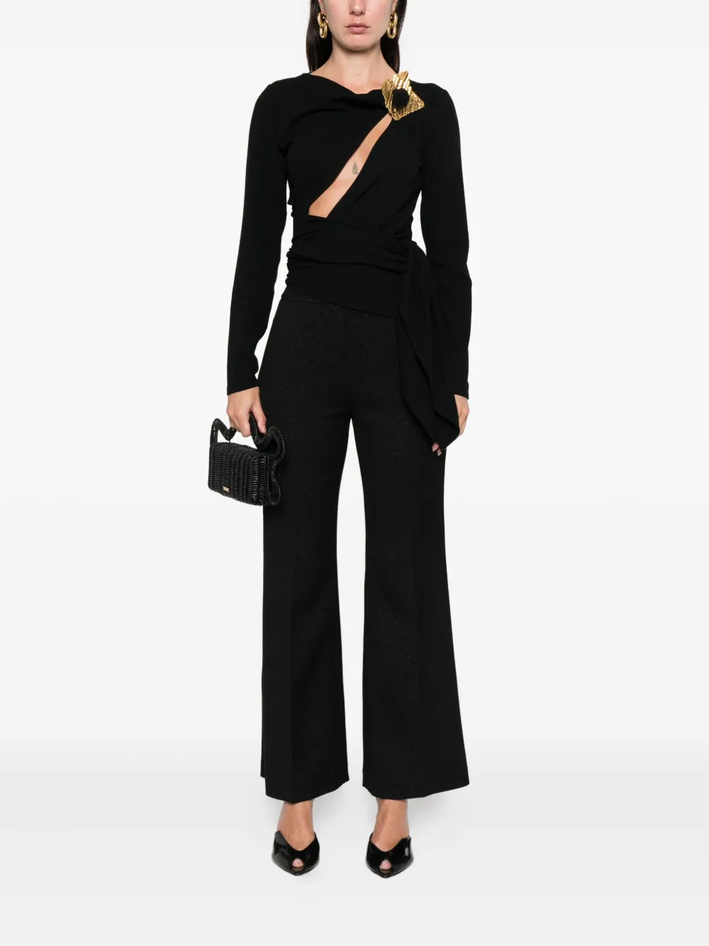 Giambattista Valli Flared broek - Zwart