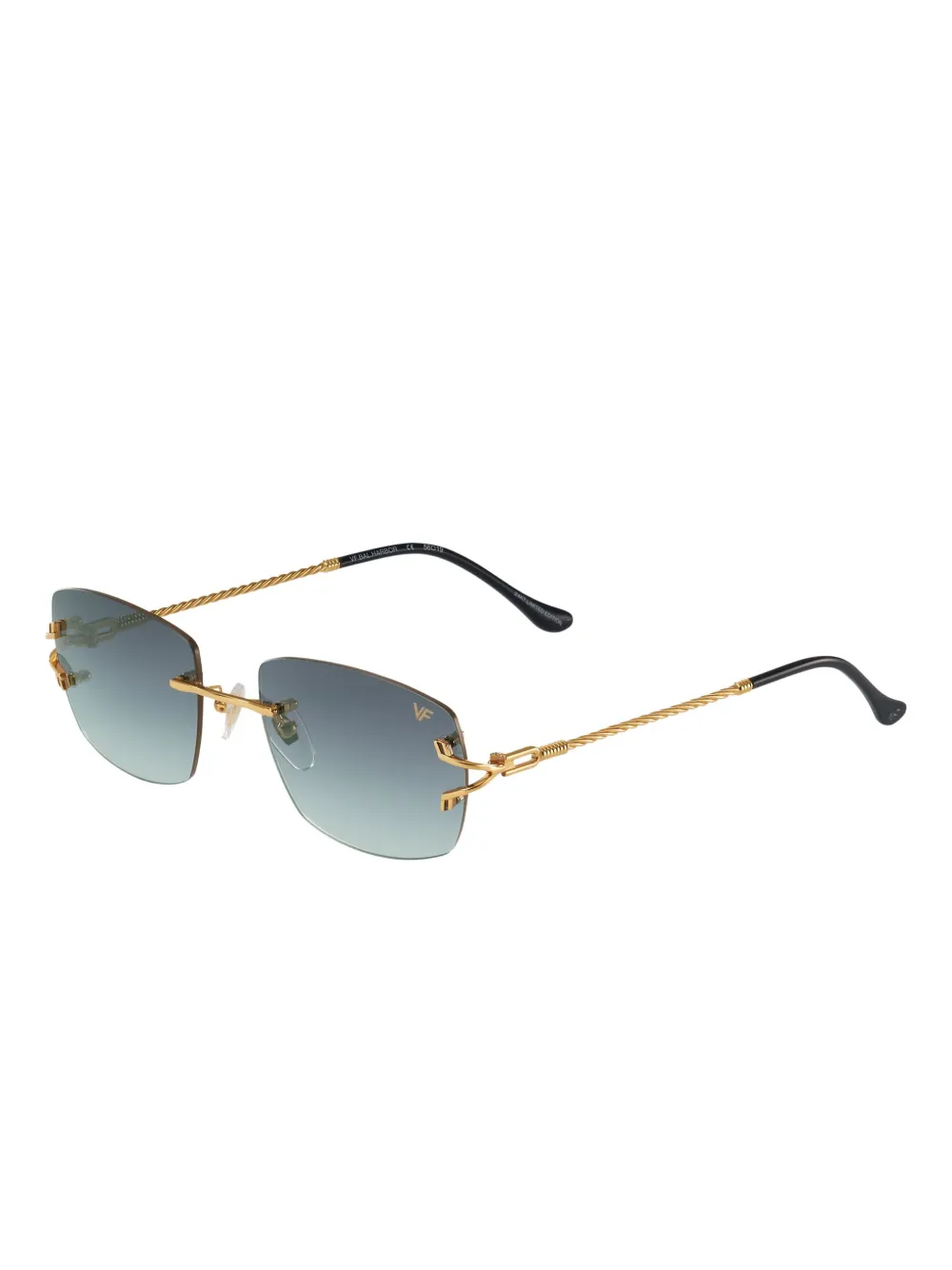 Vintage Frames Company Bal Harbour Rimless Sunglasses In Multi