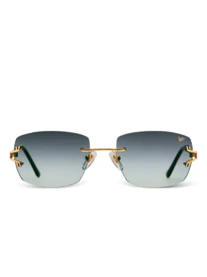 Vintage Frames Company Bal Harbor リムレス サングラス | グレー