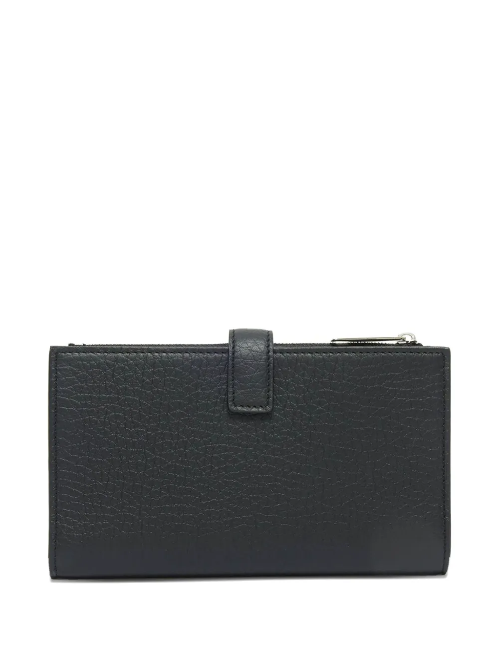 Orciani press-stud zip wallet - Zwart
