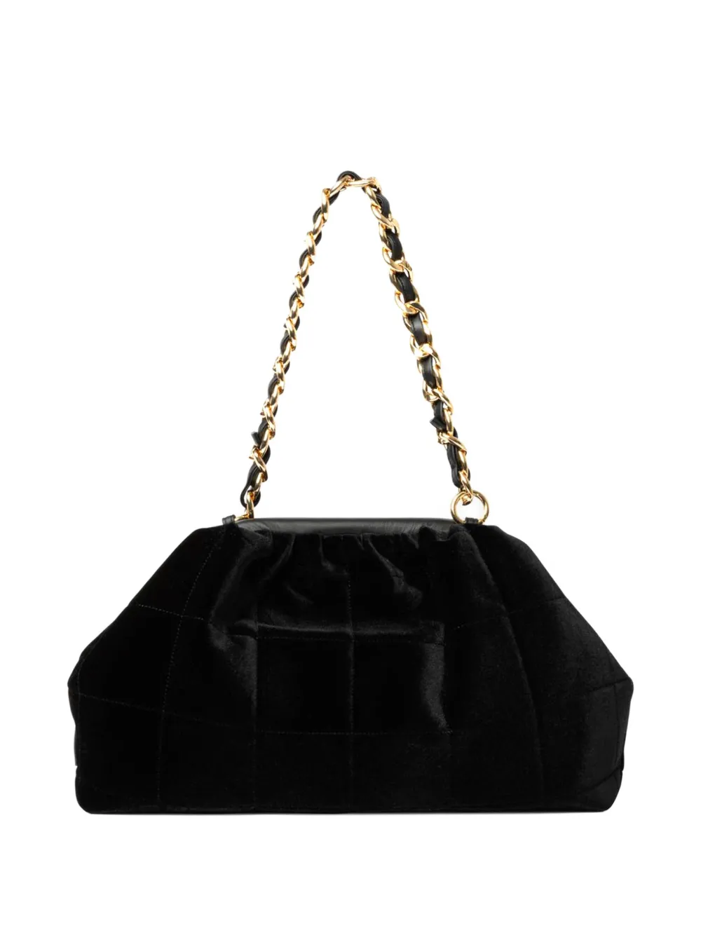 Avenue 67 puffy chain shoulder bag - Zwart