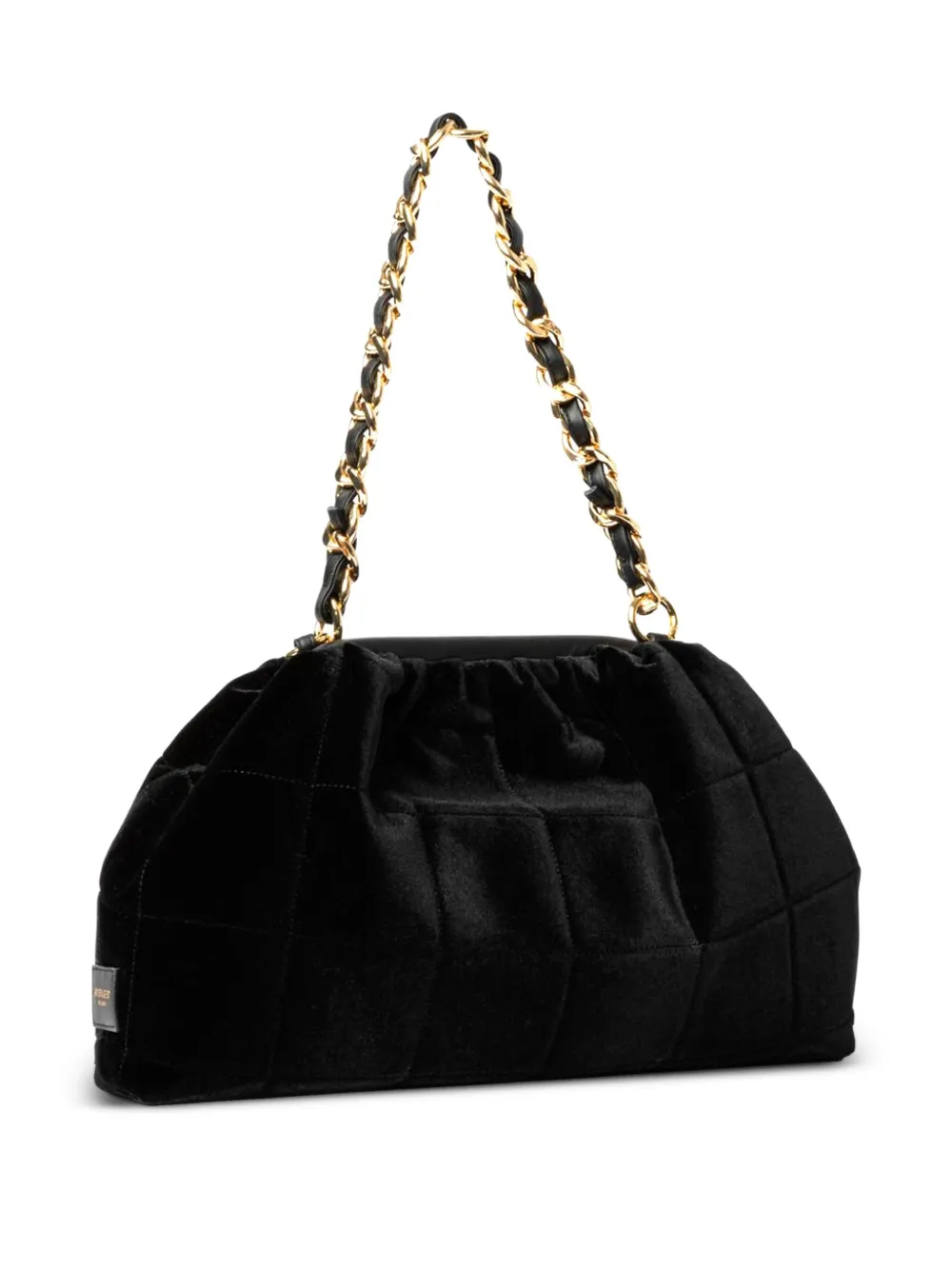 avenue 67 puffy chain shoulder bag - Schwarz