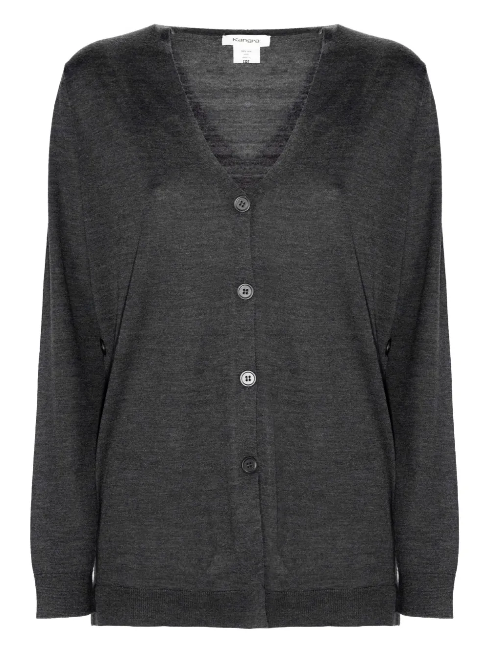 Kangra Cashmere V-neck Cardigan In Gray