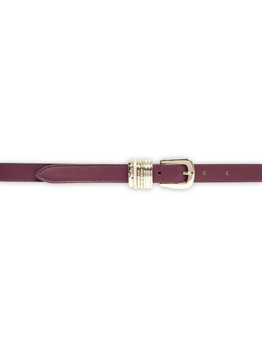 Orciani Alba Leather Belt In Purple
