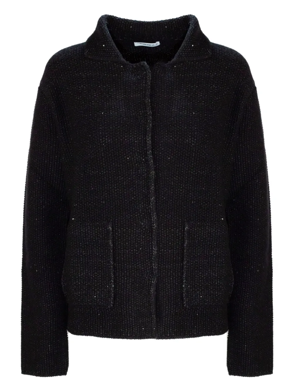 Kangra Cashmere Patch-pocket Cardigan In Black