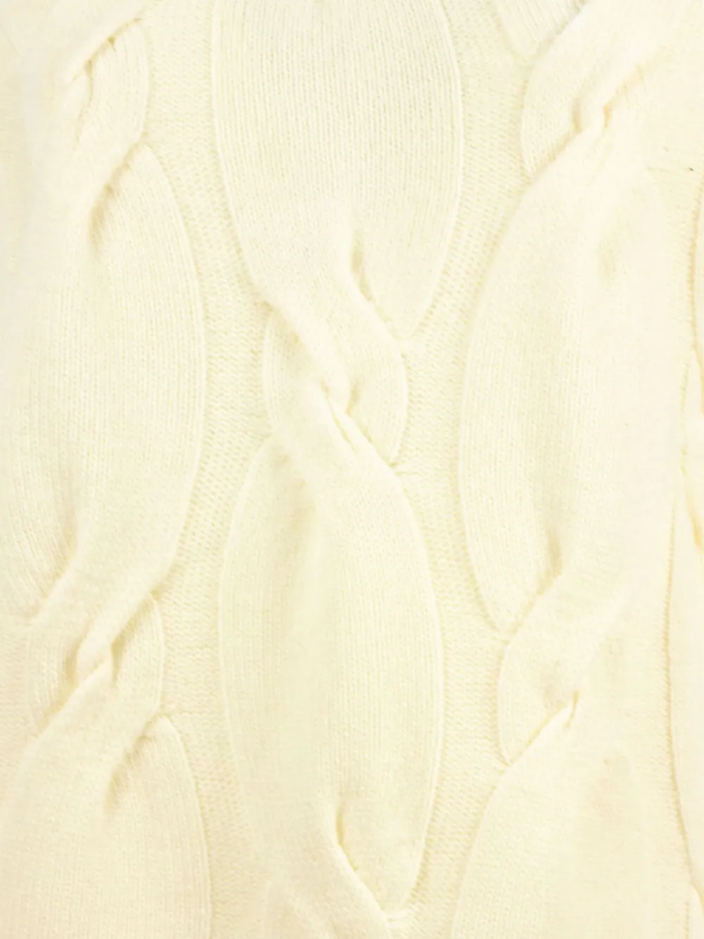 Kangra Cashmere Cable-knit High-neck Sweater In Neutral