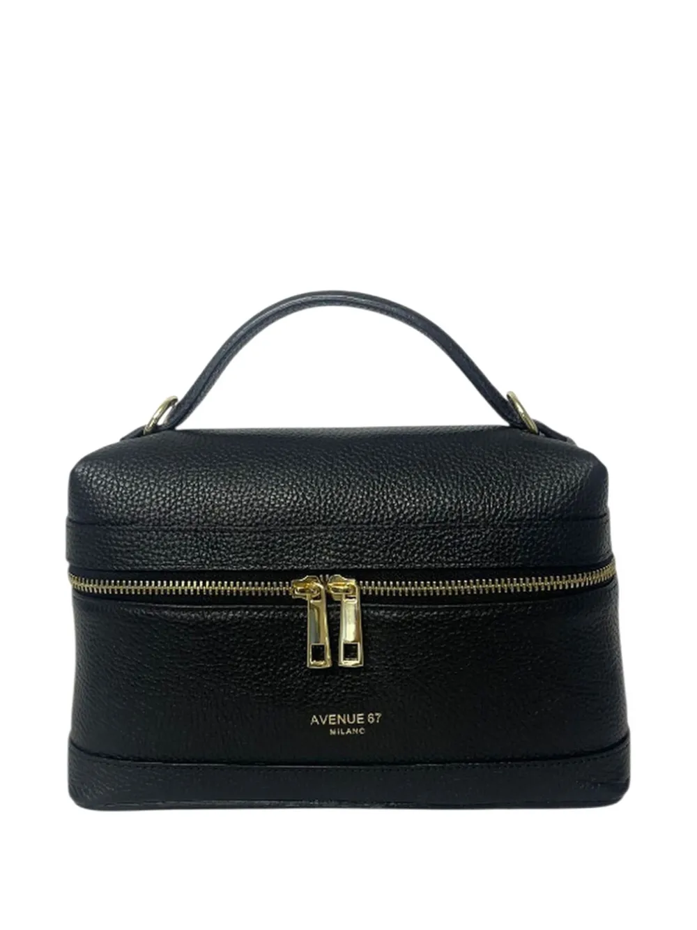 Avenue 67 Zip Leather Tote Bag In Orange