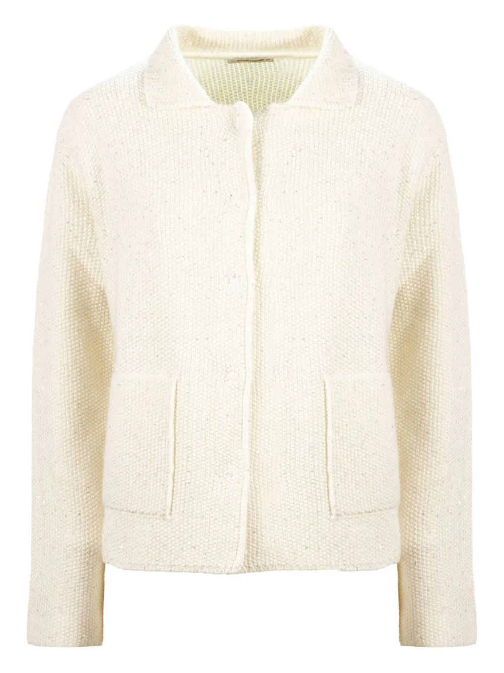 Kangra Cashmere Patch-pocket Cardigan In Neutral