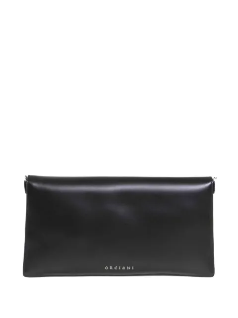 Orciani Gossip leather clutch bag