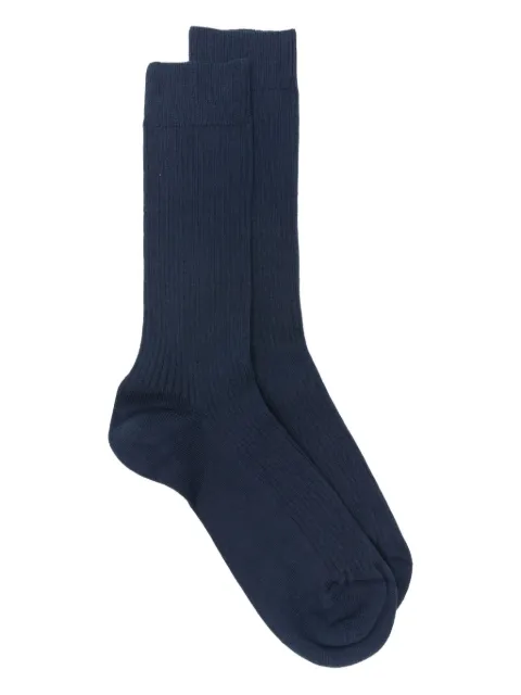 Sunspel chaussettes en maille côtelée