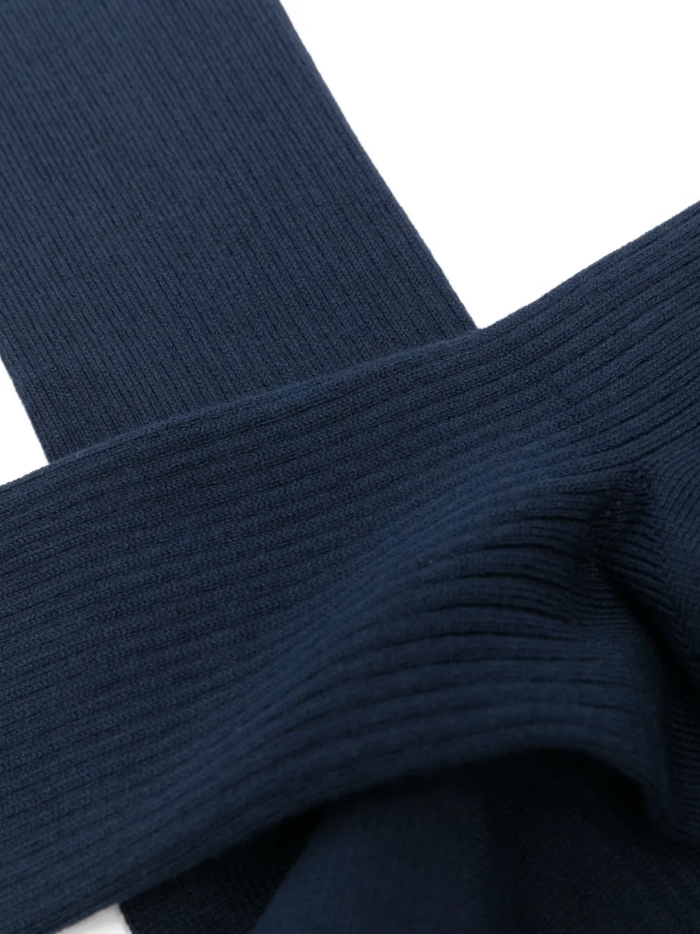 Sunspel Ribbed Socks In Blue