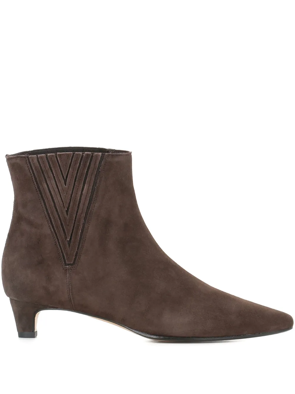 Antonio Barbato Maestri Veneziani Pointed-toe Suede Ankle Boots In Brown