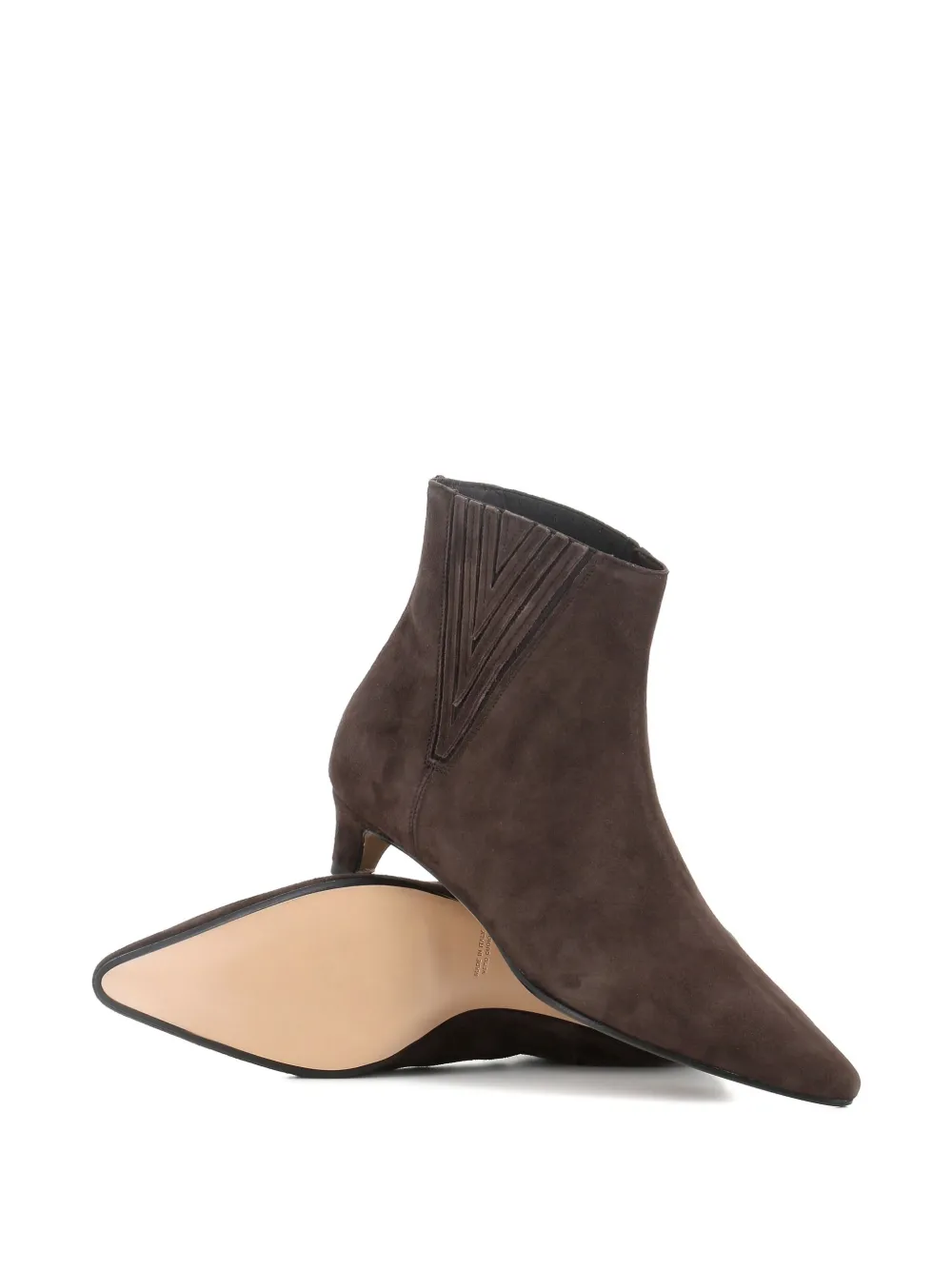 Antonio Barbato Maestri Veneziani Pointed-toe Suede Ankle Boots In Brown