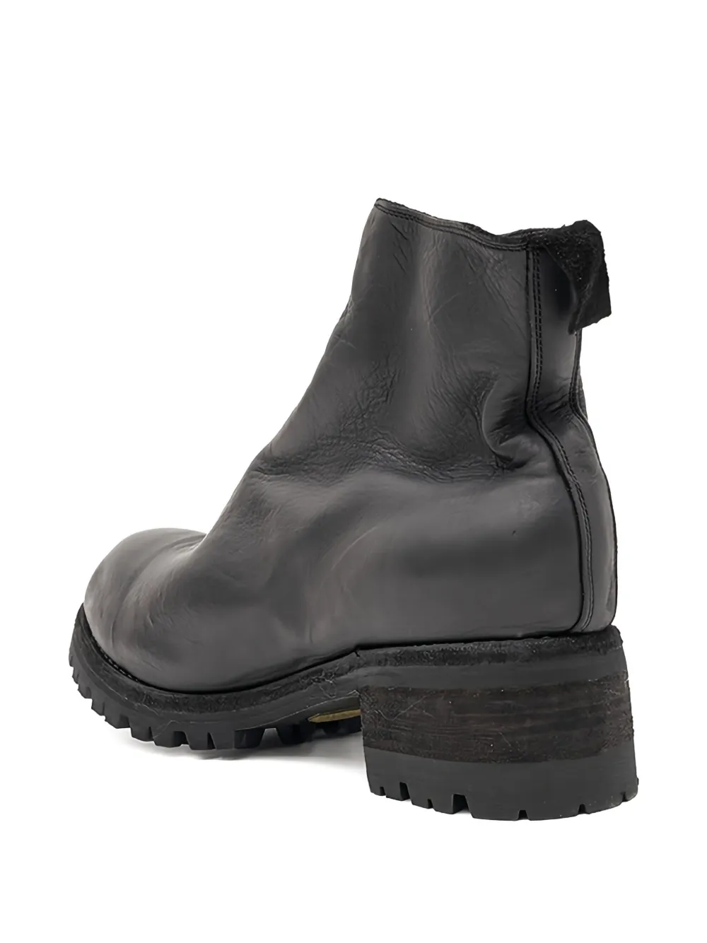 Guidi front-zip boots Zwart