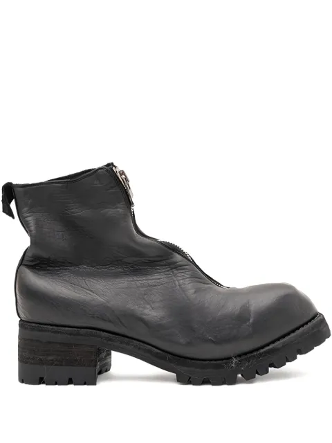 Guidi front-zip boots